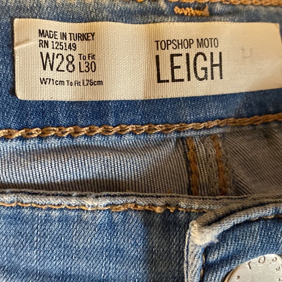 EUC Topshop Moto Leigh jeans - Picture 4 of 5